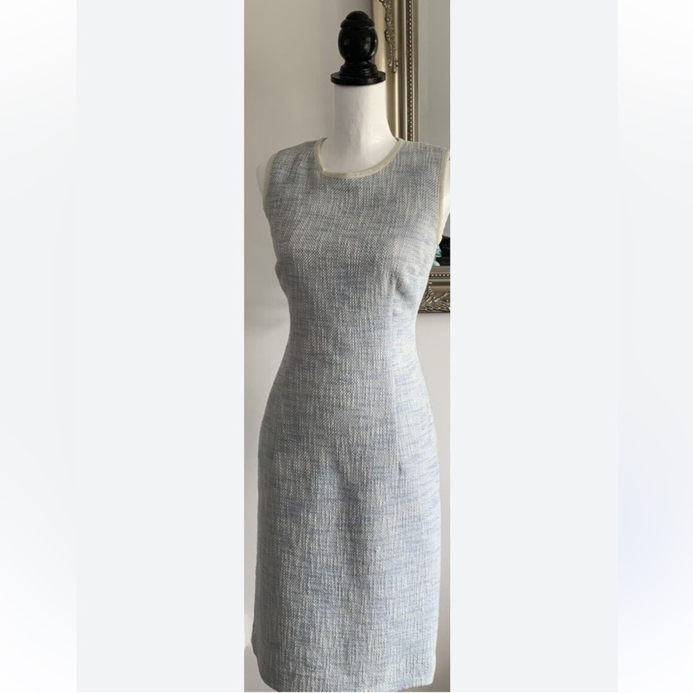 Hobbs London Tweed Sheath Chic Sleeveless Knee Length Dress sz 4